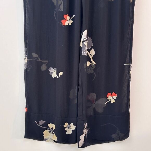 Ganni Floral Pant Lorita Georgette Sheer Size 8 - Picture 6 of 11